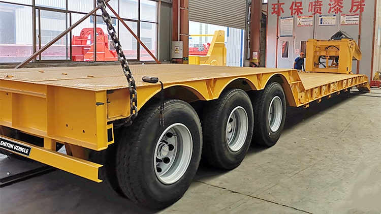 80ton 3 Axle Detachable Gooseneck Trailer for Sale in Nigeria
