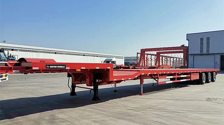 Shiyun Tri Axle Telescopic Blade Trailer for Sale in Hai Phong Vietnam