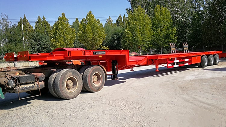 Shiyun Tri Axle Telescopic Blade Trailer for Sale in Hai Phong Vietnam