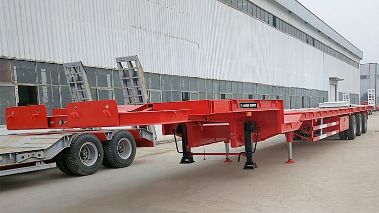 Shiyun Tri Axle Telescopic Blade Trailer for Sale in Hai Phong Vietnam