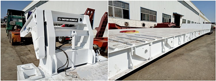 Tri Axle 60ton Lowboy Gooseneck Trailer for Sale in Ghana
