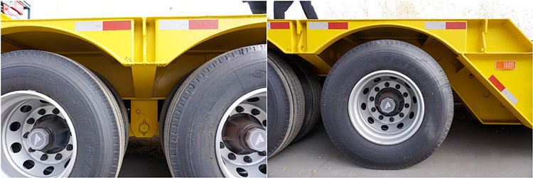 80T Front Loading Low Loader Trailer for Sale in Kenya