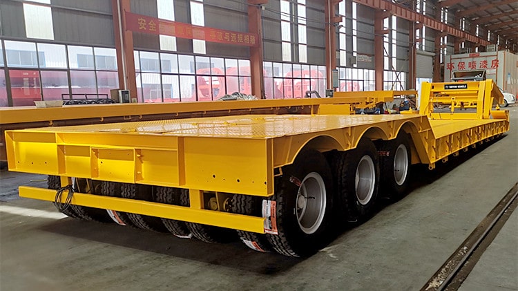 80T Front Loading Low Loader Trailer for Sale in Kenya