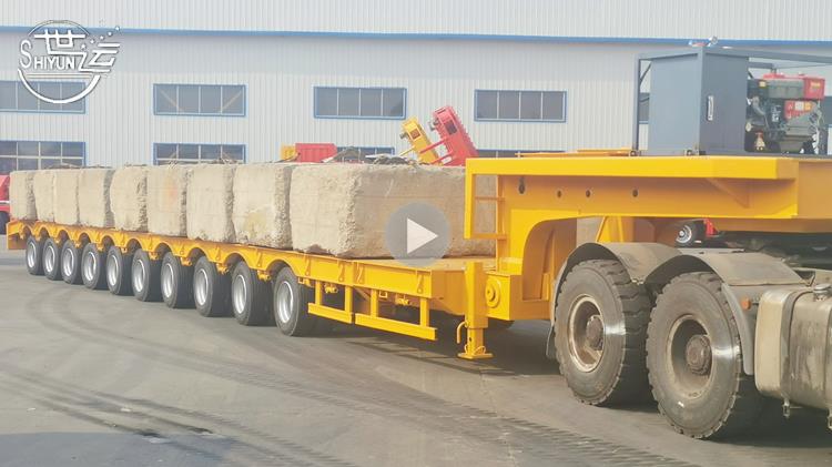 Shiyun Vehicle Wind Turbine Tower Transport Test Video