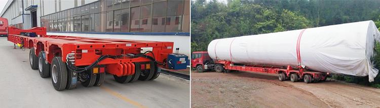 Wind Blade Tower Adaptor Semi Trailer for Transport Wind Tower