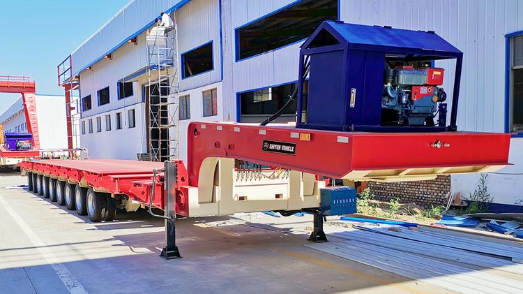 Shiyun Vehicle 9 Axle Wind Turbine Tower Transport Trailer with Capacity 150 Ton
