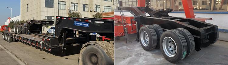 4 Axle Lowboy Gooseneck Trailer with Dolly Price