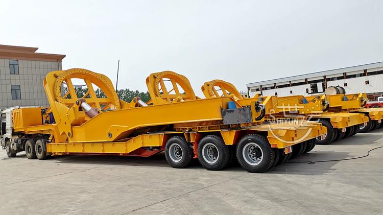 Rotor Blade Adapter Mounted on 3 Line 6 Axle Lowbed for Sale - Shiyun Vehicle