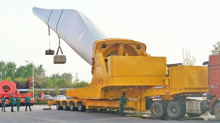 Transporting Wind Turbine Blades by Truck Adapter - Shiyun Vehicle