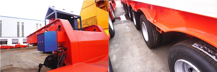 extendable low bed trailer