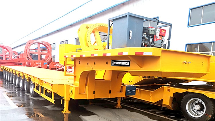 10 Axle Extendable Wind Tower Trailer for sale - Shiyun Vehicle
