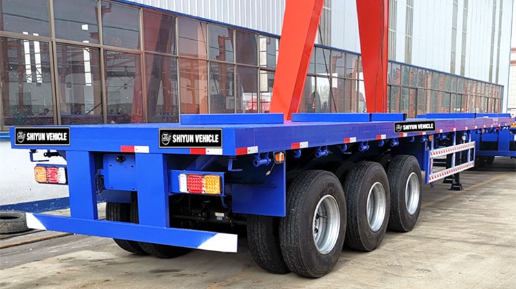 3 Axle Extendable Flatbed Trailer for Sale - Shiyun Vehicle