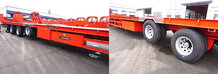 4 Axle Drop Deck Extendable Trailer for Sale - Shiyun Vehicle