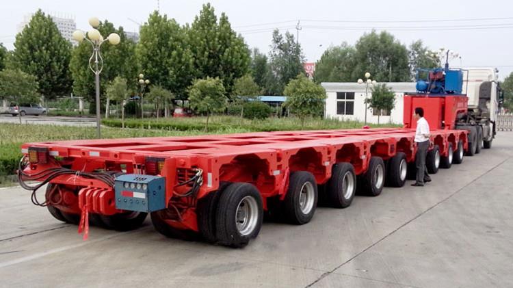 8 Axis Line Heavy Equipment Transport Modular Trailer for Sale - Shiyun Vehicle