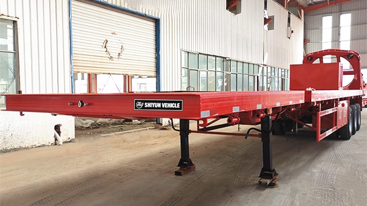 Tri Axle Extendable Flatbed Semi Trailer for Sale - Shiyun Vehicle