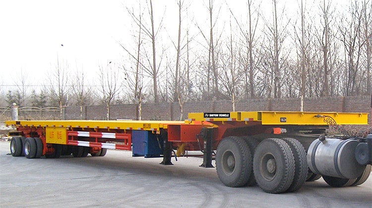 2 Line 4 Axle Telescopic Trailer for Sale - Shiyun Vehicle