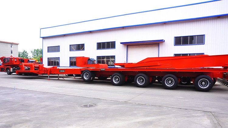 5 Axle Expand Flatbed Trailer for Blade for Sale - Shiyun Vehicle