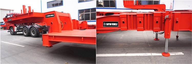 5 Axle Expand Flatbed Trailer for Blade for Sale - Shiyun Vehicle
