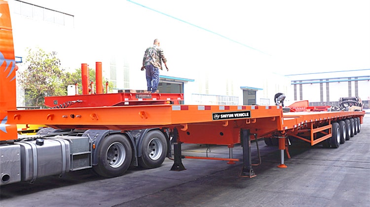 62m  Telescopic Extendable Trailer for Sale - Shiyun Vehicle