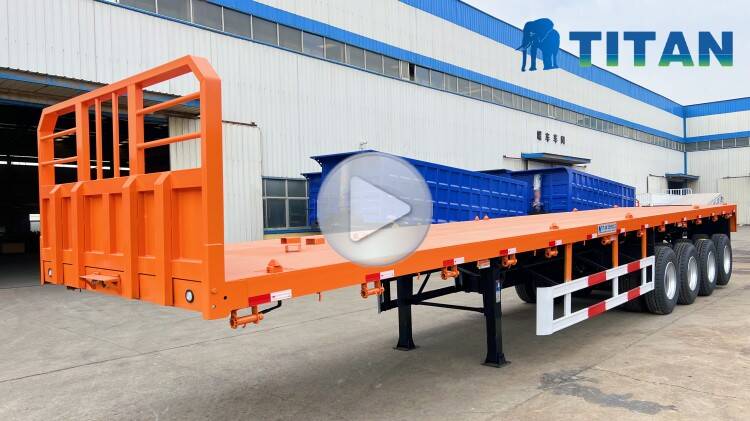 4 Axle 48 Ft Flatbed Trailer for Sale Price in Zimbabwe