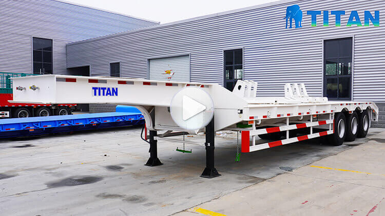 3 Axle 60ton Lowbed Trailer for Sale Near me in Senegal 