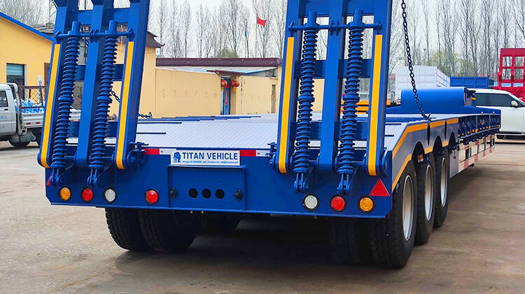 3 Axle 80ton Lowbed Truck for Sale Price in Rwanda MICD