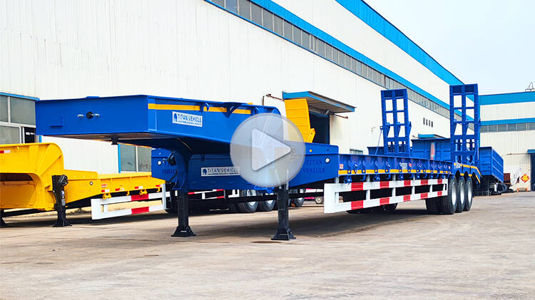 3 Axle 80ton Lowbed Truck for Sale Price in Rwanda MICD