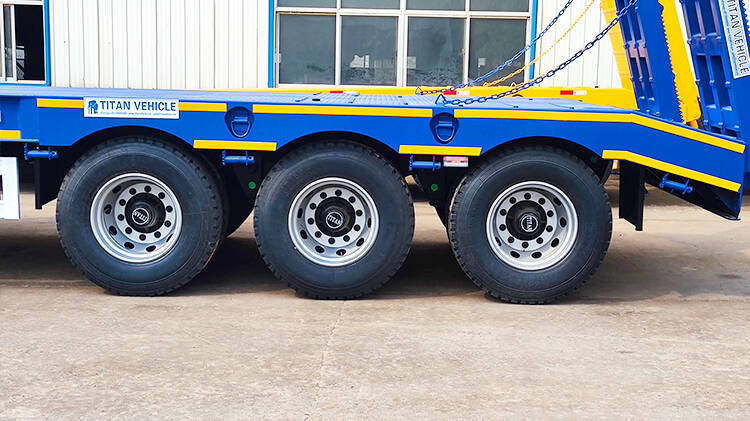 3 Axle 80ton Lowbed Truck for Sale Price in Rwanda MICD