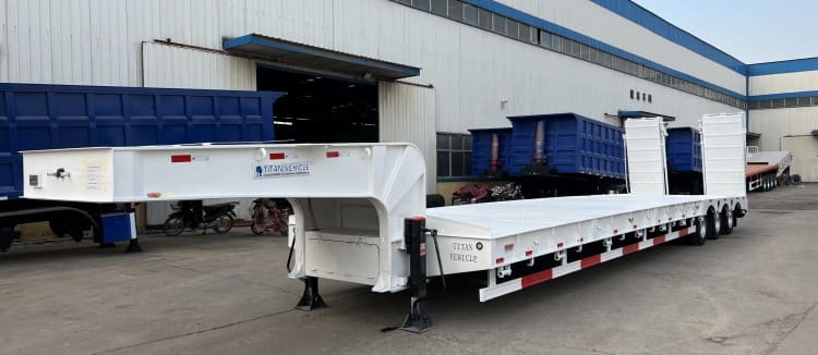 TITAN 3 axle container low bed truck