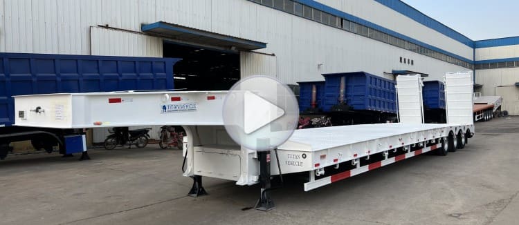 3 Axle Container Low Bed Truck