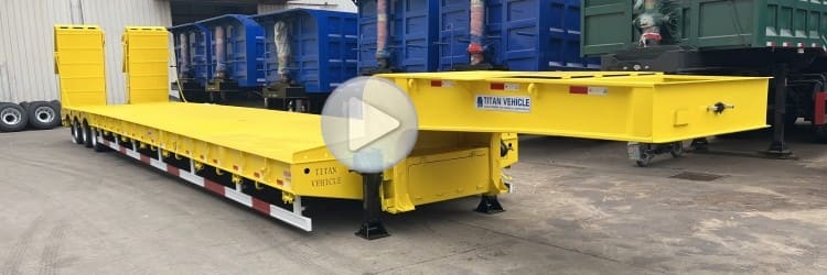  3 Axle Extendable Low Bed Trailer 