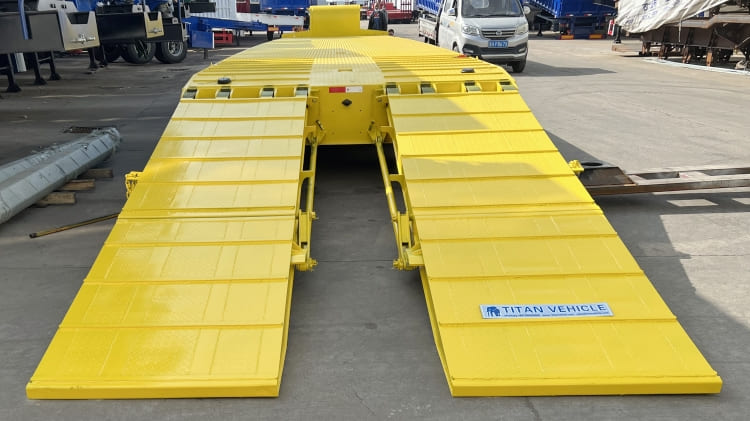 60 Ton 3 Axle Extendable Low Bed Traile