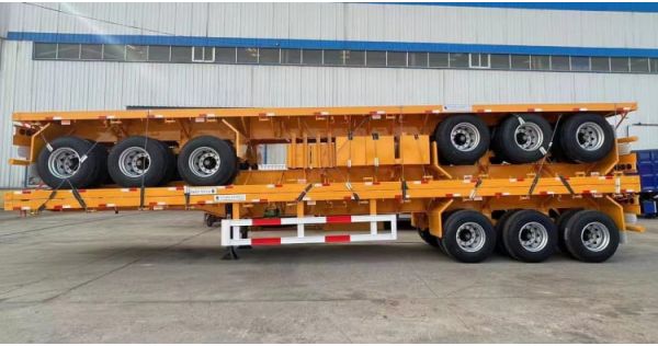 3 Axle 40Ft Flatbed trailer will Export to Mozambique