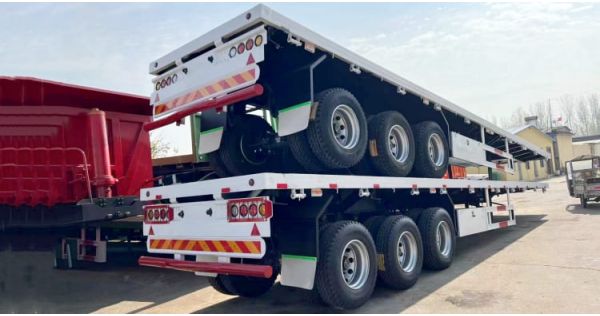3 Axle 40 Foot Flatbed Trailer will sent to Mauritania